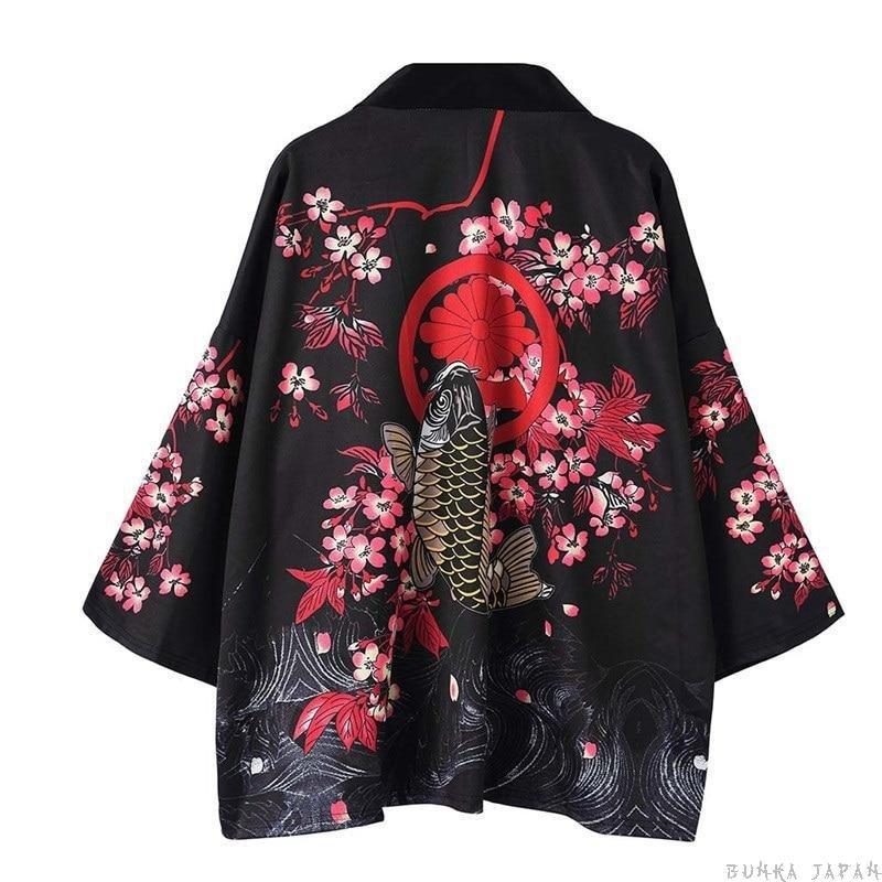 Koi Fist Kimono Cardigan Shirt